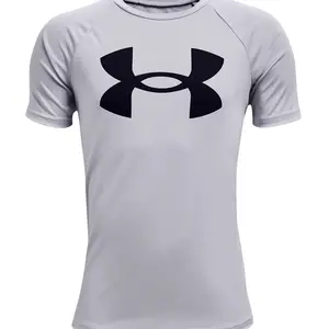 Comparateur de prix : T-shirt Under Armour Tech Big Logo manche courte gris noir garçon - XL