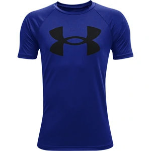 Under Armour Tech Big Logo T-shirt Garçons - Bleu , Noir, Taille XS pas cher