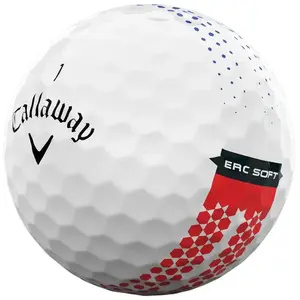 Callaway Golf ERC Soft Fade Balle de Golf 2023 Blanc + Aide à l'alignement