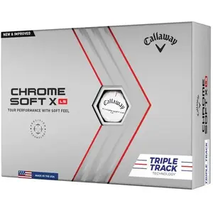 Callaway Chrome Soft X Ls Triple Rail Balles de Golf Mixte, Blanc, L