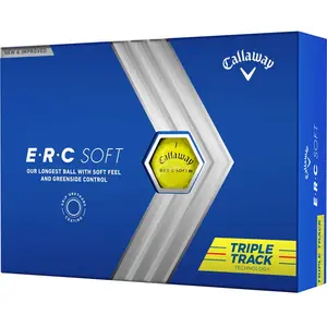 Boite de 12 Balles de Golf Callaway ERC Soft Triple Track Jaune New