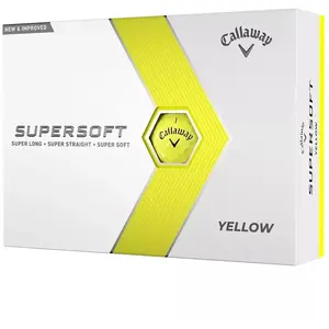 Comparateur de prix : Boite de 12 Balles de Golf Callaway Supersoft Jaune New