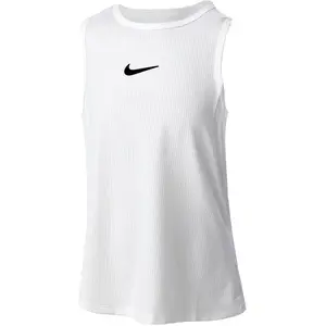 Nike Dri-Fit Victory Débardeur Tank Top Filles-Blanc,Noir, Taille L pas cher