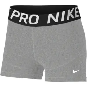 Nike Fille NP DF 3in Short Upper Thigh Length Tight, Carbon Heather/White, 10-11 Ans EU
