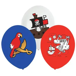 Comparateur de prix : 6 ballons latex pirates 27cm multicolore - 9909926 AMSCAN