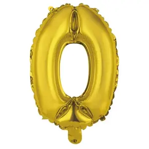 Amscan Ballon Aluminium 40 cm : Chiffre 0 - DoréVendu paramazon