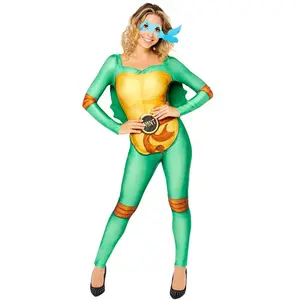 Comparateur de prix : amscan Déguisement Tortue Ninja avec 4 masques femme - Vert - S