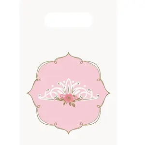Comparateur de prix : Amscan 8 Sachets cadeaux en papier - Princesse d'un jour- 23.2 x 16.3 cm