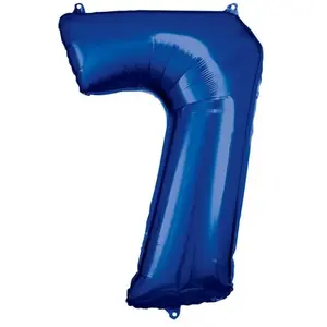 Amscan Ballon Aluminium 86 cm : Chiffre 7 - BleuVendu paramazon
