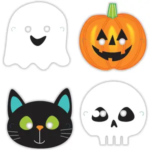 Comparateur de prix : Masques Halloween Friends AMSCAN - 8 pièces - 4 formes différentes