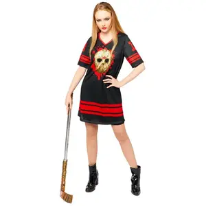 Comparateur de prix : Amscan (PKT) (9912557) Jason Voorhees Costume Dress pour femme adulte Taille S sur PKT]