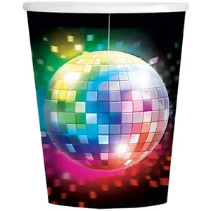Amscan Gobelets Carton Disco Fever - 250ml x8 pas cher