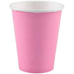 Comparateur de prix : amscan Party Buffett 58015-109-66 Lot de 8 gobelets en carton/papier Rose 250 ml