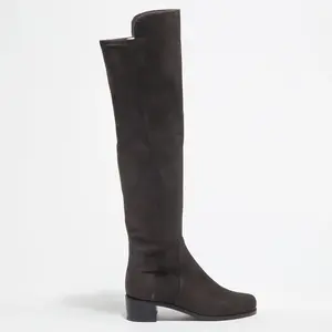 Stuart Weitzman - Bottes en Velours de Cuir & Textile Reserve chocolat...Vendu parbazarchic