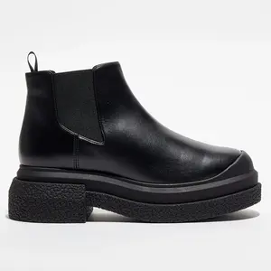 Stuart Weitzman - Chelsea Boots en Cuir Charli Sportlift noires T.38Vendu parbazarchic