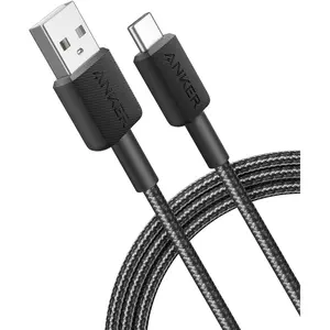 Anker 322 Câble USB-A vers USB-C - Nylon tressé - 1,8 mètres - Noir pas cher
