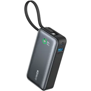 Comparateur de prix : Anker Nano | Powerbank 10.000 mAh - 30 Watt - Câble USB-C intégré - Noir