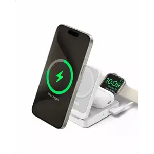 Comparateur de prix : Station de recharge - Anker - MagGo 3in1 - 15W - USB-C - Blanc