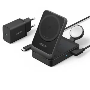Comparateur de prix : Station de recharge - Anker - MagGo 3in1 - Qi2 - 15W - USB-C - Noir