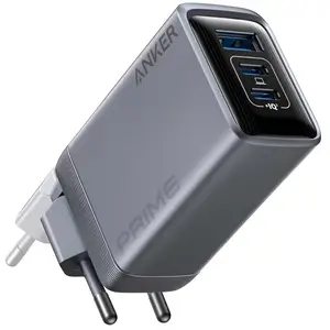 Comparateur de prix : Anker Prime Charger Chargeur 3 Ports USB/USB-C GaN 100W Gris
