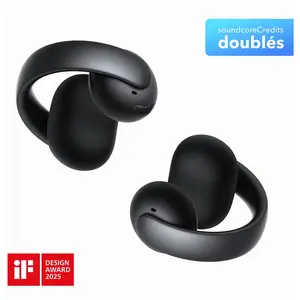 Soundcore AeroClip | Écouteurs oreilles libres à clip Noir