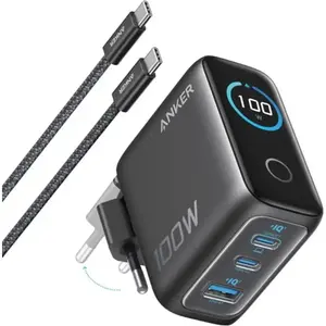 Chargeur Universel Anker USB-A 2 USB-C 100 W Noir