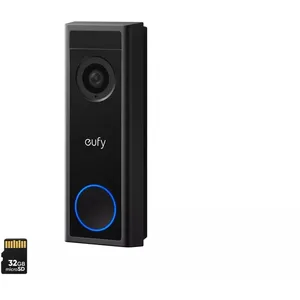 eufy Sonnette vidéo C31, 2K FHD, alimentée par Batterie ou câble, Batterie à dégagement Rapide, Enregistrement 24h/24, 7j/7, Compatible HomeBase S380 pas cher