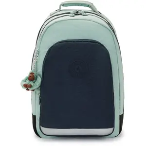 Kipling Sac À Dos Class Room Sea Green Block Bleu Grand Femme 100% Polyamide pas cher