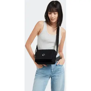 Kipling Sac Bandoulière Abanu M Endless Black Noir Standard Femme 100% Recycled PolyamideVendu parkipling
