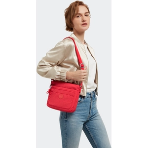 Kipling Sac Bandoulière Sebastian Party Pink Rouge Standard Femme 100% Polyamide pas cher