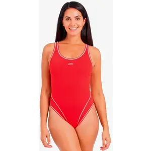 Maillot de bain Zoggs Master rouge brillant femme - 42 pas cher