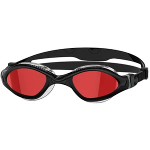 Lunettes de natation Zoggs Tiger LSR+ noires avec verres miroir orange