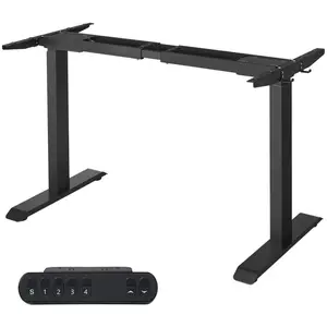 Comparateur de prix : SONGMICS Cadre de bureau électrique pieds de bureau assis-debout acier noir
