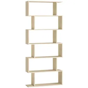 VASAGLE Étagère de rangement à 6 niveaux, Beige Naturel / 6 Niveaux (70L cm) pas cher
