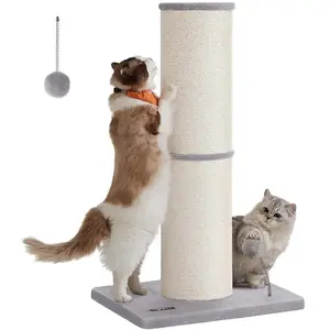 Comparateur de prix : Feandrea Griffoir pour chat 85 cm de haut gris tourterelle, Gris Tourt...