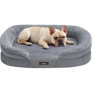 Feandrea Panier pour chien de taille grande, Gris Clair / M (76 x 51 x 18 cm) pas cher