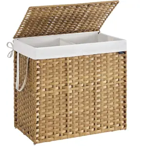 SONGMICS Panier de rangement avec couvercle amovible et poignée, Coule... pas cher