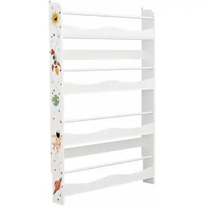 SONGMICS Étagère murale enfant blanc pas cher