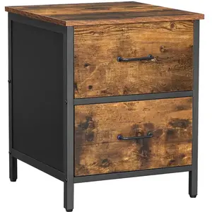 VASAGLE Table de nuit 2 tiroirs pas cher