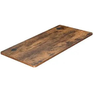 SONGMICS Dessus de table pour bureau électrique, Marron Rustique