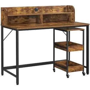 VASAGLE Bureau 118 cm industriel pas cher