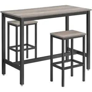 VASAGLE Lot table et chaises de bar pas cher