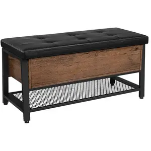 VASAGLE Banc rangement marron noisette pas cher