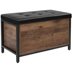 VASAGLE Banquette marron noisette pas cher