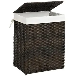 SONGMICS Panier à linge 90L marron pas cher