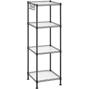 Comparateur de prix : SONGMICS Étagère 4 niveaux noir