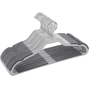 Comparateur de prix : SONGMICS 20 Cintres antidérapants gris