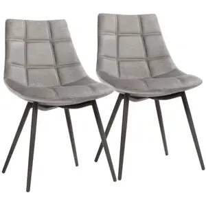 SONGMICS   Chaises moderne gris pas cher