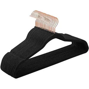 SONGMICS Cintres en velours antiglisse, Noir / 20 pas cher