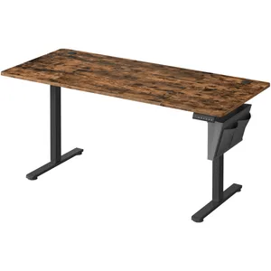 Comparateur de prix : SONGMICS Bureau électrique assis-debout 70 x 160 x (72-120) cm marron et noir